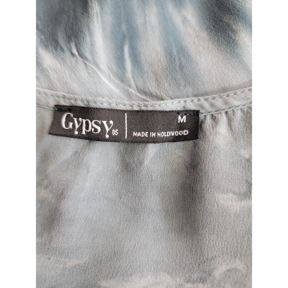 Gypsy 05 Hollywood 100% Silk Tie Dye Hi/Lo Hem Dress, Sz M NWOT - Picture 12 of 14